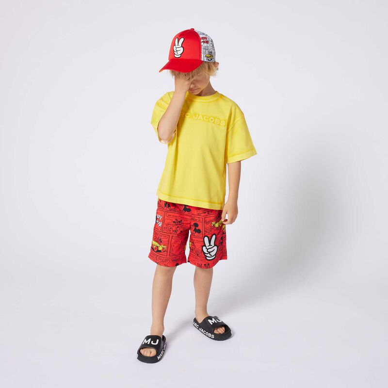 MARC JACOBS Disney Embroidered Cap Red 54-58 image number 2